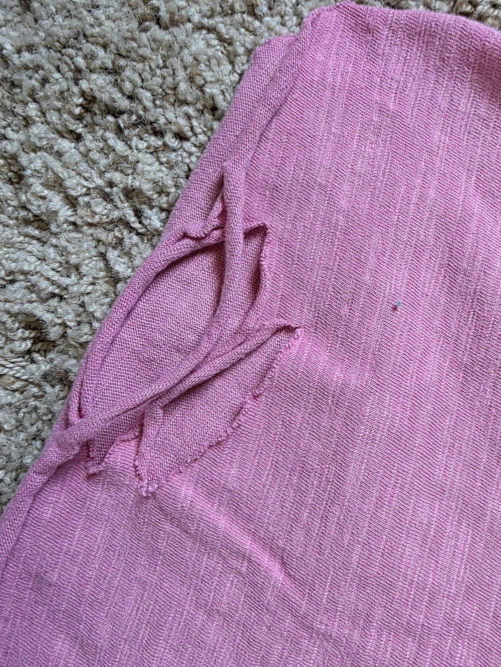 A Rare Bird Pink Distressed Tee L/XL - Picture 6 of 7